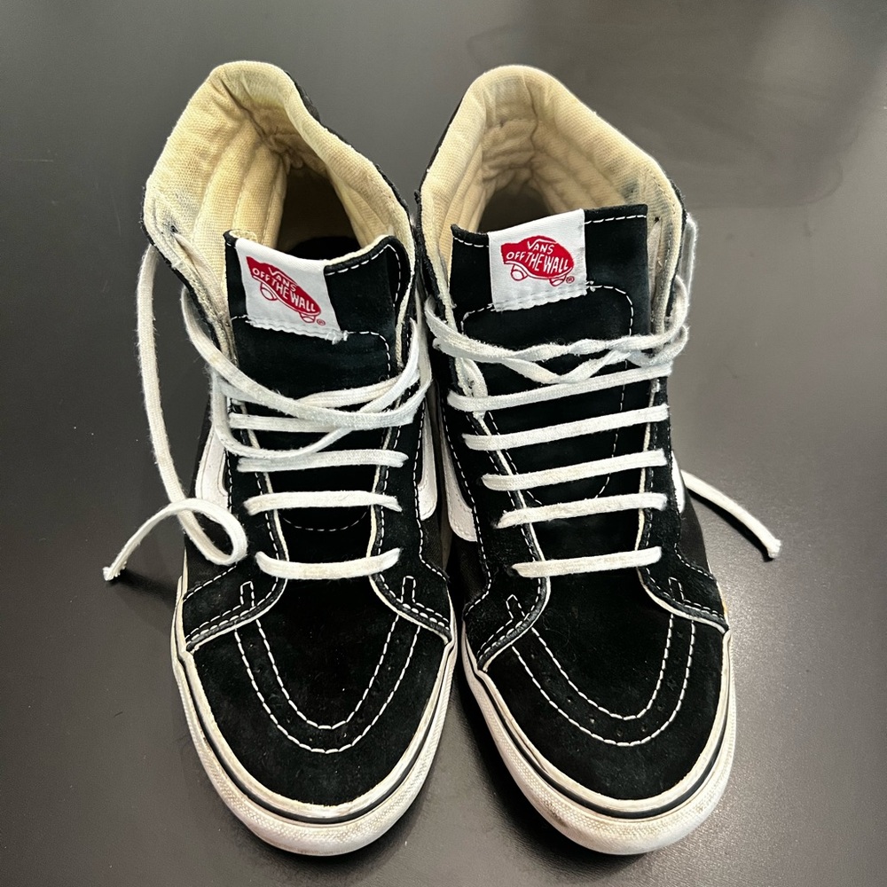 Vans Black and White Classic Sneakers - Picture 2 of 7